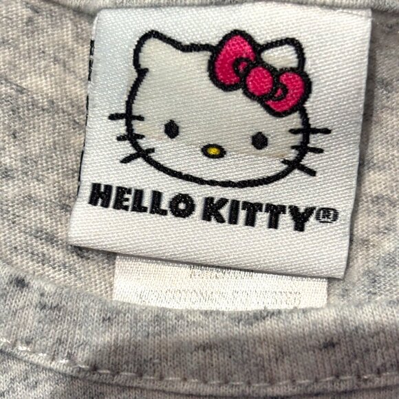 Hello Kitty by Sanrio girl's Smile gray and pink tank top sz XS - Picture 3 of 8